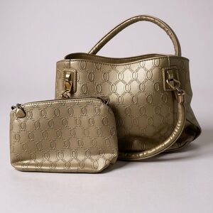 Womens‎ Handbag Beige Faux Leather Shoulder Zip 12.5" X 10" Unbranded Fashion